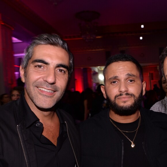 Ary Abittan, Malik Bentalha et Gad Elmaleh - Cindy Bruna fête ses 25 ans au Lutetia "Pop Up" club, soirée organisée par Five Eyes Production le 28 Septembre 2019 pendant la fashion week. © Rachid Bellak / Bestimage