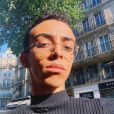 Bilal Hassani prend la pose sur Instagram, le 23 septembre 2019 à Paris.