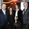Pierre Hermé, Katia Toledano et Sidney Toledano lors de l'inauguration du nouveau restaurant de Yannick Alléno, le PavYllon, à Paris le 7 octobre 2019.