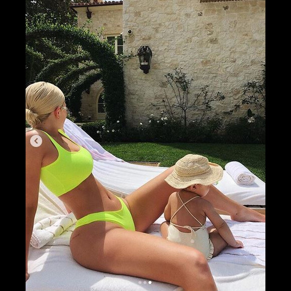 Kylie Jenner et sa fille Stormi au Mexique en octobre 2018. Photo publiée le 9 octobre 2019.