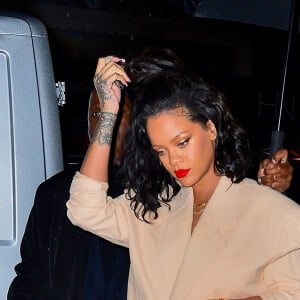 Rihanna est allée diner au restaurant Kappo Masa Japanese à New York, le 29 janvier 2019