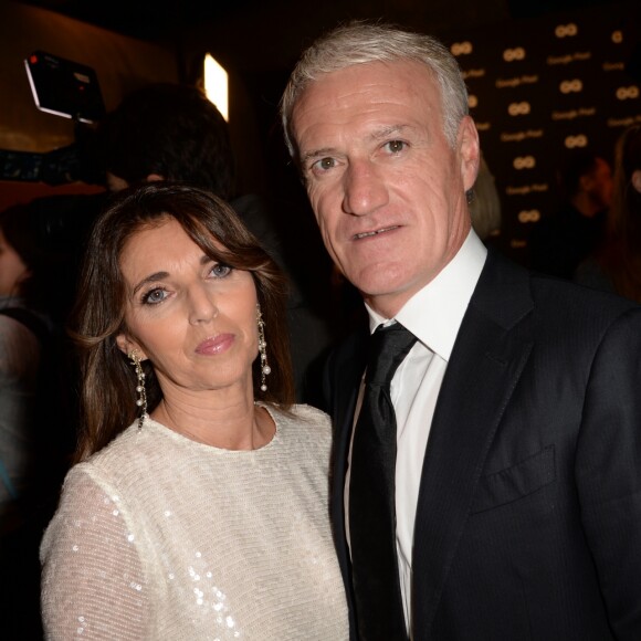 Didier Deschamps (Manager de la décennie) et sa femme Claude - Cocktail pour la remise des GQ Awards "Les Hommes de l'Année 2018" au Centre Pompidou à Paris, le 26 novembre 2018. © Veeren/Bestimage