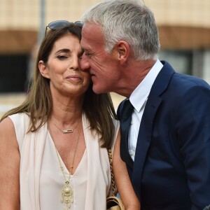 Claude et Didier deschamps durant l'inauguration du Stade de football Didier Deschamps à Cap d'Ail le 12 septembre 2018. © Bruno Bebert / Bestimage