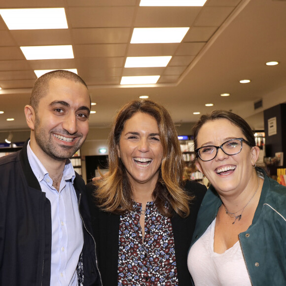 Exclusif - Jimmy Mohamed, Valérie Benaim, Emilie Lopez - Sortie livre de Valérie Bénaïm à la librairie Eyrolles à Paris le 13 octobre 2019. © Cédric Perrin/Bestimage