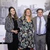 Info - Aurore Auteuil enceinte de son troisième enfant - Nelly Auteuil, Aurore Auteuil (enceinte), Daniel Auteuil et sa femme Aude Ambroggi - Photocall de la cérémonie d'ouverture à la Halle Tony Garnier du 11ème Festival Lumiere 2019 de Lyon le 12 octobre 2019. © Dominique Jacovides / Bestimage