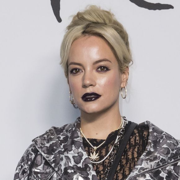 Lily Allen lors du photocall du défilé Christian Dior Homme automne-hiver 2019/2020 au Champs de Mars à Paris le 18 janvier 2019. © Olivier Borde/Bestimage