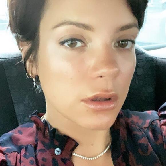 Lily Allen sur son compte Instagram, le 25 juillet 2019.