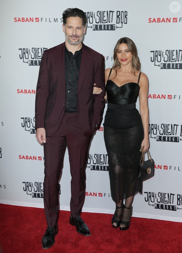 Joe Manganiello et Sofia Vergara lors de la première du film 'Jay & Silent Bob Reboot' au théâtre TCL Chinese à Los Angeles, le 14 octobre 2019.