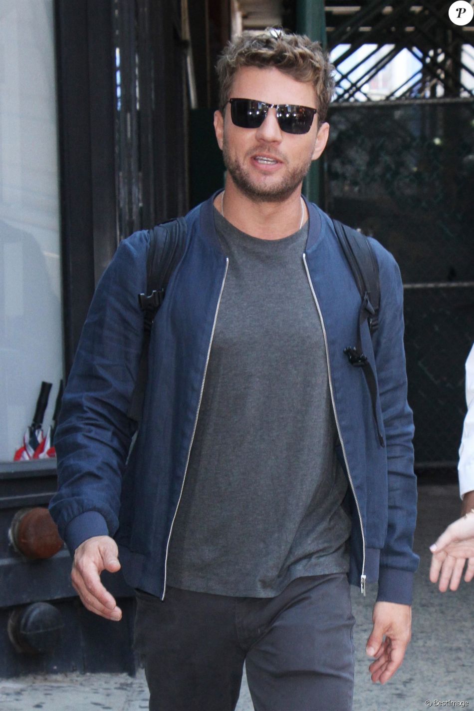 Ryan Phillippe se promène à New York le 10 juillet 2017.  New York, NY - Ryan Phillippe arrives to AOL Build to talk about the 20th anniversary of &quot;I Know What You Did Last Summer.&quot;10/07/2017 - New York