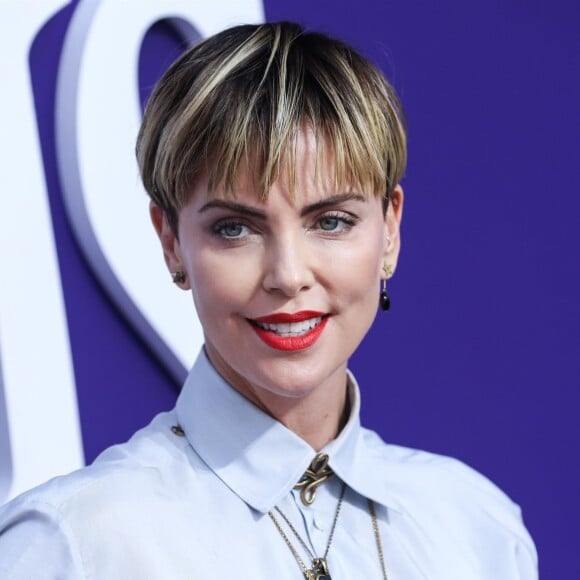 Charlize Theron à la première de The Addams Family dans le quartier de Westfield Century City à Los Angeles, le 6 octobre 2019.