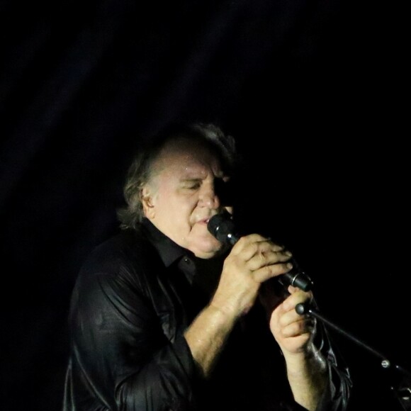 Exclusif - Gérard Depardieu lors de son concert "Depardieu Chante Barbara" au Festival de Ramatuelle, France, le 11 août 2019.