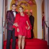 Thiago Silva et sa femme Isabele da Silva lors de la soirée d'anniversaire "Neymar JR'S: Nuit Rouge" des 27 ans de Neymar Jr. au Pavillon Gabriel à Paris, France, le 4 février 2019. © Sarah Bastin/Red Bull Content Pool/Bestimage