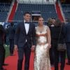 Exclusif - Thiago Silva et sa femme Isabele - 5ème dîner de gala de la fondation Paris Saint-Germain au parc des Princes à Paris, France, le 15 mai 2018. © Rachid Bellak/Bestimage