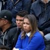 Thiago Silva et sa femme Isabele - People dans les tribunes des internationaux de France de Roland Garros à Paris le 3 juin 2016. © Dominique Jacovides / Bestimage