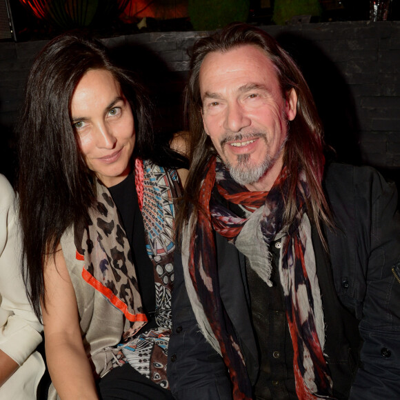 Florent Pagny et sa femme Azucena - Inauguration de la discothèque L'Arc à Paris le 2 octobre 2014.