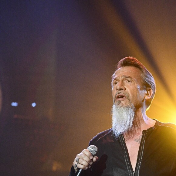 Florent Pagny - Concert caritatif "Leurs Voix pour l'Espoir" au profit de la recherche contre le cancer du pancréas, créé et présenté par L. Cholewa à l'Olympia à Paris, le 7 octobre 2019. © Marc Ausset-Lacroix - Pierre Perusseau / Bestimage