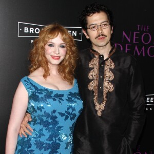 Christina Hendricks et son mari Geoffrey Arend à la première de "The Neon Demon" au Cinerama Dome à Los Angeles, le 14 juin 2016.