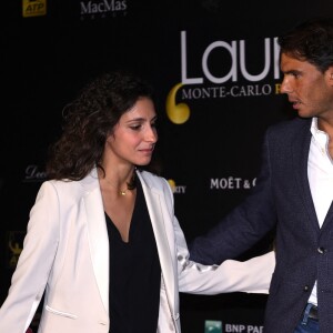 Rafael Nadal et Maria Francisca Perello lors du soirée organisée pendant le tounoi de Monte-Carlo le 9 avril 2016.