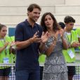 Rafael Nadal et  Maria Francisca Perello lors d'un évènement caritatif organisé à Majorque le 18 septembre 2018.  