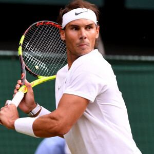 Demi-finale du tournoi de Wimbledon - Rafael Nadal vs Roger Federer (7-6,1-6,6-3,6-4) à Londres, le 12 juillet 2019.