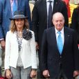 Le roi Juan Carlos d'Espagne et l'Infante Elena d'Espagne - Rafael Nadal remporte son 12 ème titre lors de la finale messieurs des internationaux de France de tennis de Roland Garros 2019 à Paris le 9 juin 2019 © Jacovides - Moreau / Bestimage