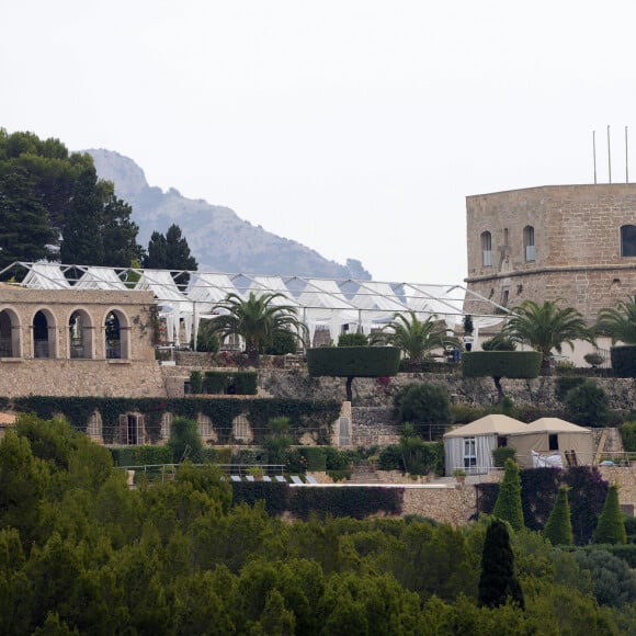 Préparatifs du mariage de Rafael Nadal et de son amour de jeunesse Maria Francisca Perrello à Sa Fortalesa Pollença près de Majorque, le 18 octobre 2019.