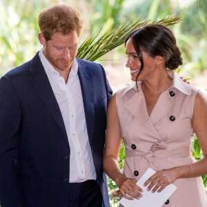 La duchesse Meghan de Sussex et le prince Harry à Johannesburg en Afrique du Sud le 2 octobre 2019.