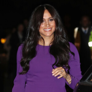 Meghan Markle, duchesse de Sussex, arrive à l'ouverture du sommet One Young au Royal Albert Hall à Londres le 22 octobre 2019.