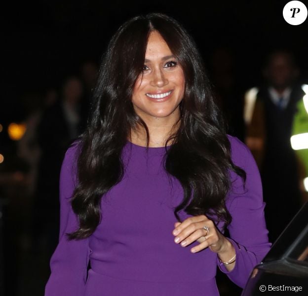Meghan Markle, duchesse de Sussex, arrive à l'ouverture du sommet One Young au Royal Albert Hall à Londres le 22 octobre 2019.