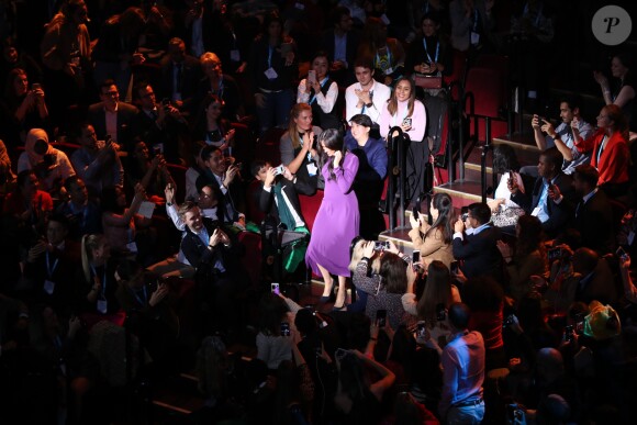 Meghan Markle, duchesse de Sussex, arrive à l'ouverture du sommet One Young au Royal Albert Hall à Londres le 22 octobre 2019.