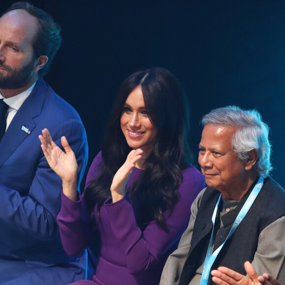 Meghan Markle, duchesse de Sussex, à l'ouverture du sommet One Young au Royal Albert Hall à Londres le 22 octobre 2019.