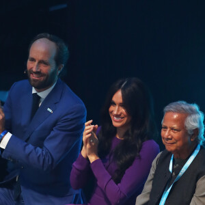 Meghan Markle, duchesse de Sussex, à l'ouverture du sommet One Young au Royal Albert Hall à Londres le 22 octobre 2019.