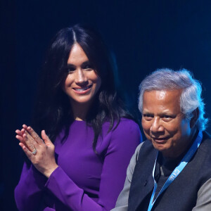 Meghan Markle, duchesse de Sussex, à l'ouverture du sommet One Young au Royal Albert Hall à Londres le 22 octobre 2019.