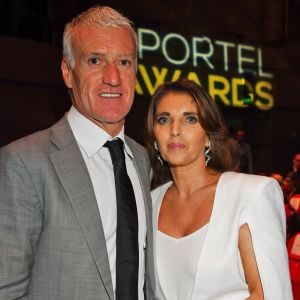 Didier Deschamps et sa femme Claude durant la soirée des Sportel Awards 2019 au Grimaldi Forum à Monaco le 22 octobre 2019. © Bruno Bebert/Bestimage