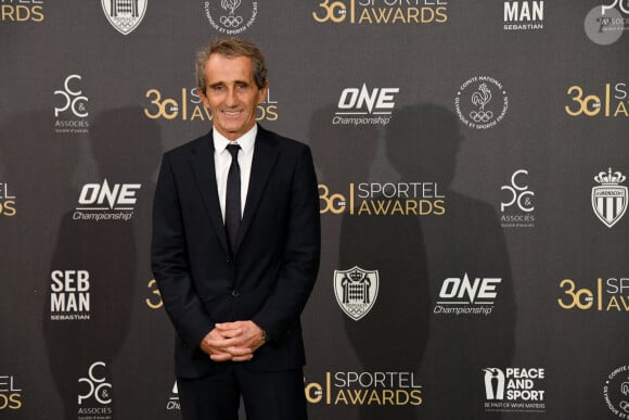 Alain Prost, récompensé pour l'ensemble de sa carrière, Prix de la légende 2019, durant la soirée des Sportel Awards 2019 au Grimaldi Forum à Monaco le 22 octobre 2019. © Bruno Bebert/Bestimage