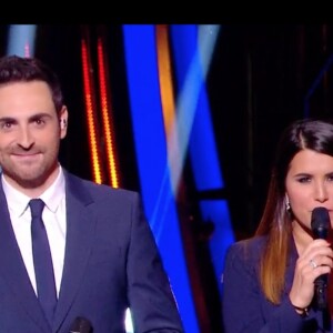 Camille Combal et Karine Ferri dans l'émission "Danse avec les stars 10". TF1. Le 26 octobre 2019.