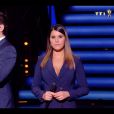  Camille Combal et Karine Ferri dans l'émission "Danse avec les stars 10". TF1. Le 26 octobre 2019. 