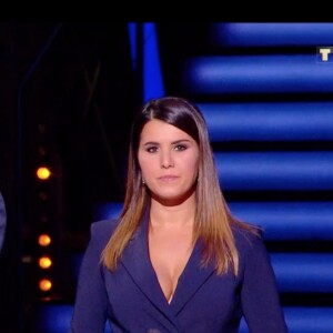 Camille Combal et Karine Ferri dans l'émission "Danse avec les stars 10". TF1. Le 26 octobre 2019.