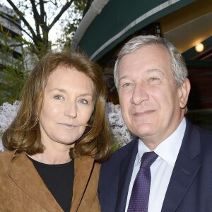 Cécilia Attias et son mari Richard Attias - Prix de la Closerie des Lilas 2014 à Paris, le 8 avril 2014.