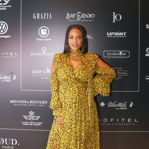 Exclusif - Christina Milian (enceinte) - Les célébrités lors de la 15ème édition du Casa Fashion Show sous le thème de la Dolce Vita au Sofitel Casablanca Tour Blanche à Casablanca, le 12 octobre 2019. © Philippe Doignon/Bestimage