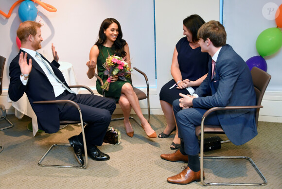 Le prince Harry, duc de Sussex, et Meghan Markle, duchesse de Sussex, lors de la soirée des WellChild Awards à l'hôtel Royal Lancaster à Londres le 15 octobre 2019.