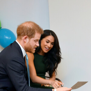 Le prince Harry, duc de Sussex, et Meghan Markle, duchesse de Sussex, lors de la soirée des WellChild Awards à l'hôtel Royal Lancaster à Londres le 15 octobre 2019.