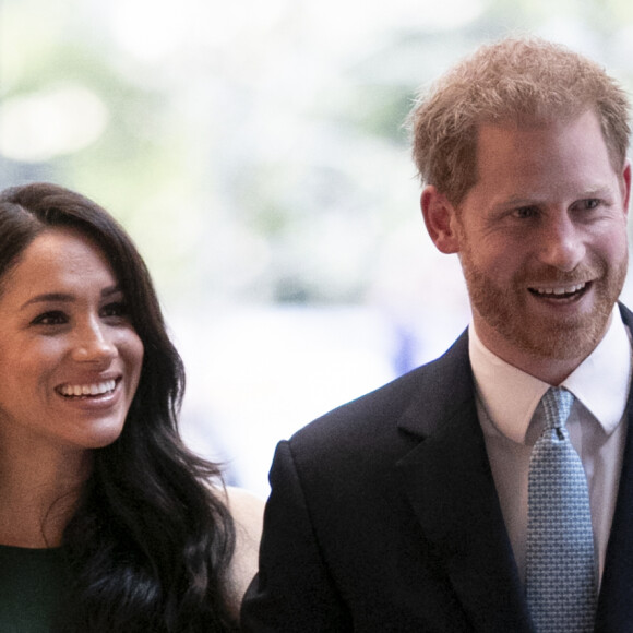 Le prince Harry, duc de Sussex, et Meghan Markle, duchesse de Sussex, lors de la soirée des WellChild Awards à l'hôtel Royal Lancaster à Londres le 15 octobre 2019.