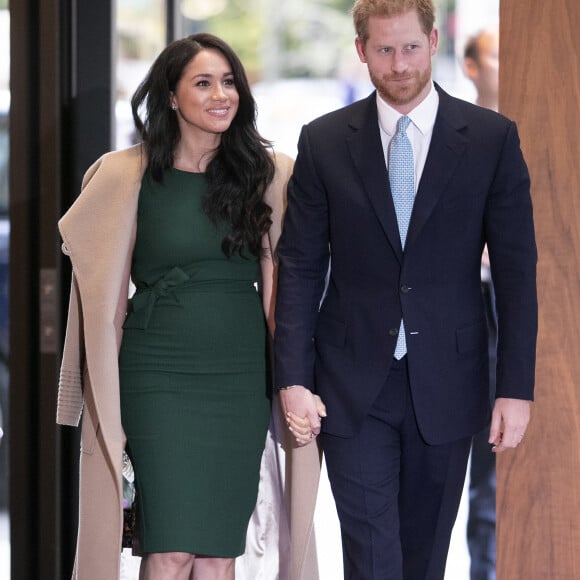 Le prince Harry, duc de Sussex, et Meghan Markle, duchesse de Sussex, lors de la soirée des WellChild Awards à l'hôtel Royal Lancaster à Londres le 15 octobre 2019.