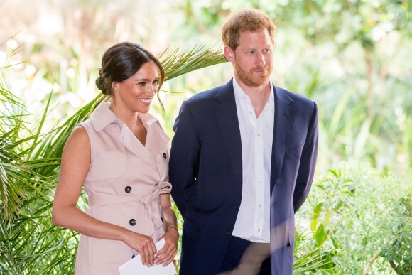 Le prince Harry, duc de Sussex, et Meghan Markle, duchesse de Sussex, à la réception des industries créatives et des entreprises à Johannesburg, le 2 octobre 2019.