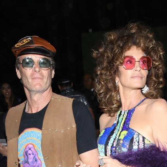 Cindy Crawford et son mari Rande Gerber assistent à la soirée d'Halloween de la marque de tequila Casamigos dans le quartier de Beverly Hills à Los Angeles, le 25 octobre 2019.