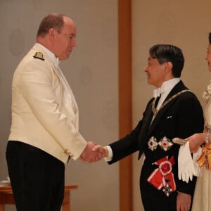 Le prince Albert II de Monaco - Les dignitaires du monde entier assistent au banquet donné à l'occasion de la cérémonie d'intronisation de l'empereur du Japon Naruhito à Tokyo, le 22 octobre 2019.