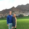 Sam Querrey et sa femme Abby à Palm Desert (Californie) en novembre 2018, photo Instagram.