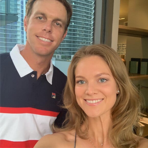 Sam Querrey et sa femme Abby Dixon, selfie en mars 2019 sur Instagram. Marié depuis juin 2018, le couple a révélé à l'automne 2019 attendre son premier enfant.