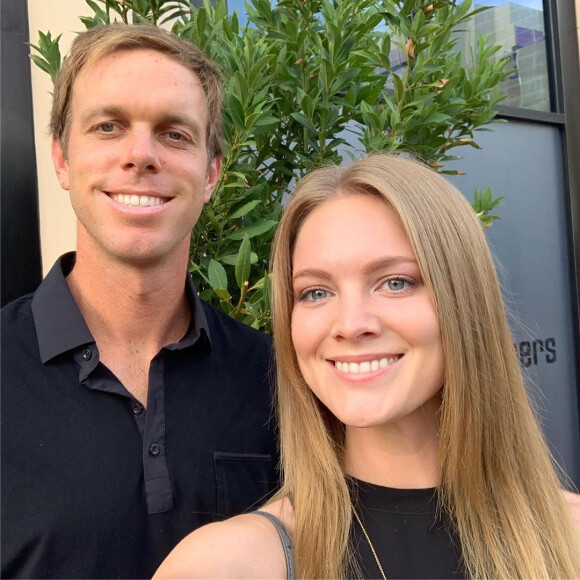 Sam Querrey et sa femme Abby Dixon, selfie en juillet 2019 sur Instagram. Marié depuis juin 2018, le couple a révélé à l'automne 2019 attendre son premier enfant.